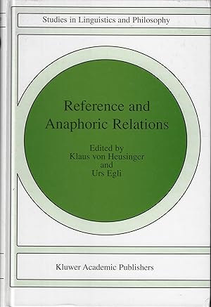 Seller image for Reference and Anaphoric Relations V. 72 for sale by Walden Books