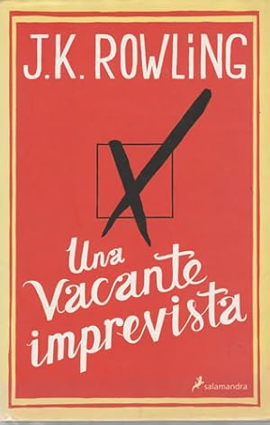 Seller image for Una vacante imprevista for sale by Librera Cajn Desastre