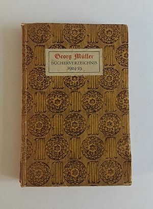 Verzeichnis der lieferbaren Buecher des Verlages Georg Müller. (Einbandtitel: Georg Müller Bücher...