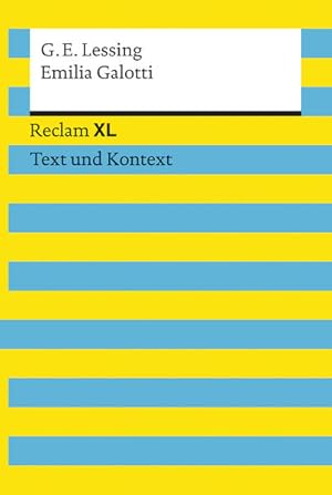 Bild des Verkufers fr Emilia Galotti. Textausgabe mit Kommentar und Materialien: Reclam XL ? Text und Kontext zum Verkauf von Studibuch
