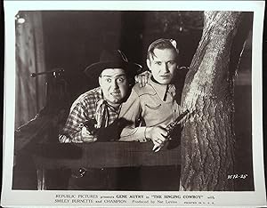 Imagen del vendedor de The Singing Cowboy 8 x 10 Still 1936 Gene Autry & Smiley Burnette! a la venta por AcornBooksNH