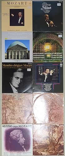 10 Schallplatten 12" LP Wolfgang Amadeus Mozart Weltstars singen Mozart; Eine kleine Nachtmusik; ...