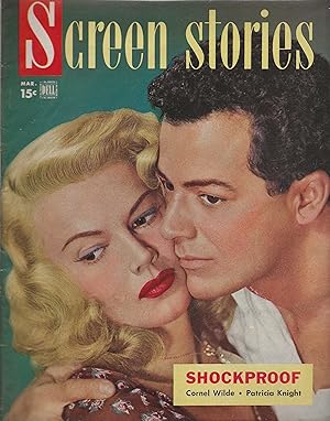 Screen Stories Magazine March 1949 Cornel Wilde, Patricia Knight!
