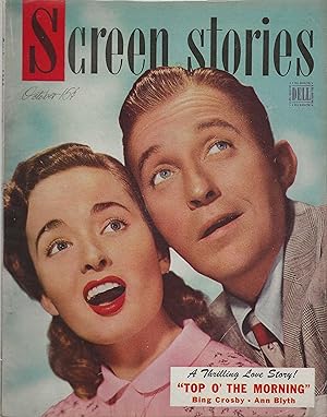 Screen Stories Magazine October 1949 Bing Crosby, Ann Blyth, "White Heat"