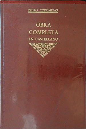 Bild des Verkufers fr Obra completa en castellano zum Verkauf von Librodifaccia