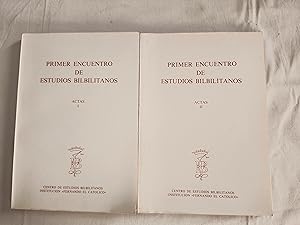 Seller image for PAPELES BILBILITANOS - PRIMER ENCUENTRO DE ESTUDIOS BILBILITANOS - 2 TOMOS - CALATAYUD 1982 - 1983 for sale by SUEOS DE PAN