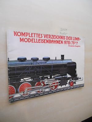 Komplettes Verzeichnis der Lima-Modelleisenbahnen 1978 / 79. Deutsche Ausgabe.