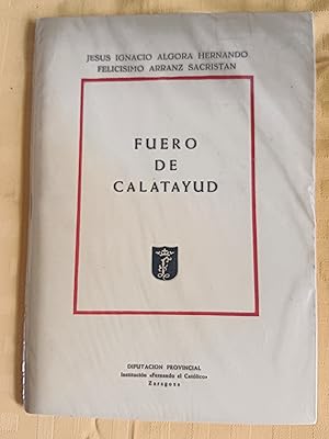 Seller image for FUERO DE CALATAYUD for sale by SUEOS DE PAN
