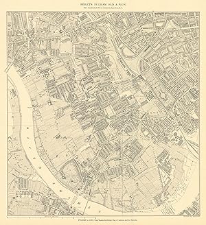 Fèret's Fulham Old & New - Fulham in 1892, from Stanford's Library Map of London and its Suburbs
