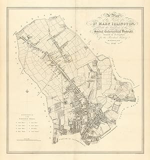 A Plan of the Parish of St. Mary Islington, with the boundaries of the Several Ecclesiastical Dis...