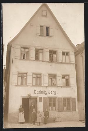Foto-Ansichtskarte Ebingen, Haus Ludwig Jerg