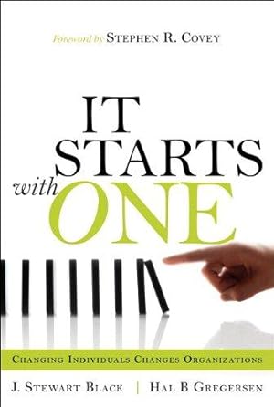 Seller image for Starts with One, It: Changing Individuals Changes Organizations for sale by WeBuyBooks