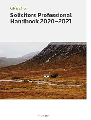 Bild des Verkufers fr Greens Solicitors Professional Handbook zum Verkauf von WeBuyBooks