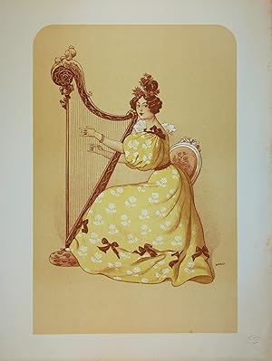 L'estampe Moderne . La romance. Lithographie Originale