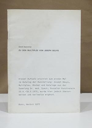 Immagine del venditore per Zu den Multiples von Joseph Beuys. venduto da Dieter Eckert