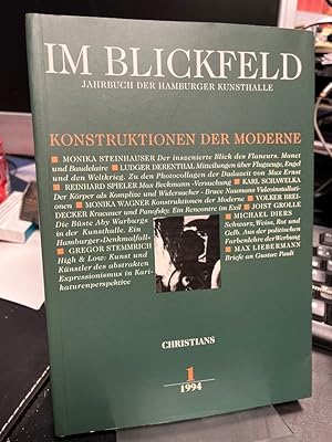 Seller image for Konstruktionen der Moderne. Im Blickfeld 1/1994. Jahrbuch der Hamburger Kunsthalle. Herausgegeben von der Hamburger Kunsthalle. for sale by Altstadt-Antiquariat Nowicki-Hecht UG