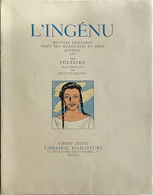 Bild des Verkufers fr L'ingnu, Histoire vritable tir des manuscrits du pre Quesnel 1767 par Voltaire. Illustrations de Brunelleschi zum Verkauf von Librairie Lis Tes Ratures