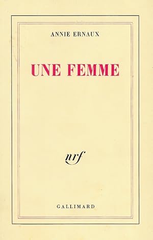 Image du vendeur pour Une femme mis en vente par Librairie Walden