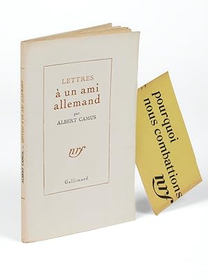 Image du vendeur pour Lettres  un ami allemand mis en vente par Librairie Walden