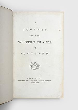 Bild des Verkufers fr A Journey to the Western Islands of Scotland. zum Verkauf von Peter Harrington.  ABA/ ILAB.