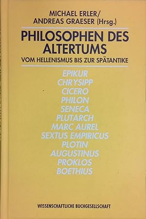 Seller image for Philosophen des Altertums - Vom Hellenismus bis zur Sptantike. for sale by books4less (Versandantiquariat Petra Gros GmbH & Co. KG)