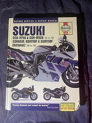 Image du vendeur pour Suzuki GSX R750,R1100, 600F,750F,1100F(88-96) mis en vente par COVENANT HERITAGE LIBRIS