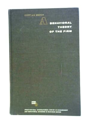 Seller image for A Behavioral Theory of the Firm for sale by World of Rare Books