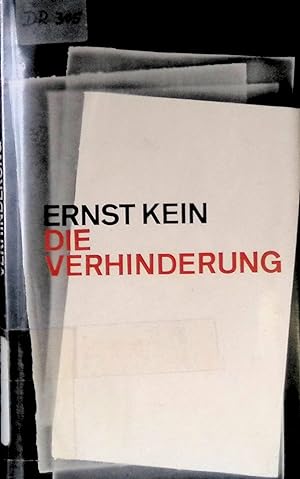 Imagen del vendedor de Die Verhinderung. a la venta por books4less (Versandantiquariat Petra Gros GmbH & Co. KG)