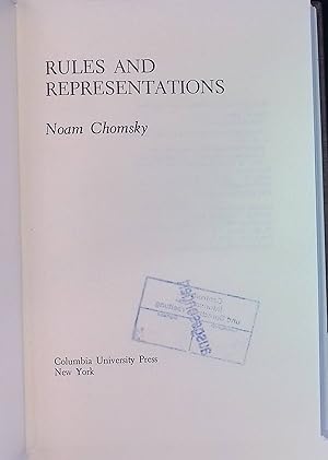 Imagen del vendedor de Chomsky: Rules and Representations a la venta por books4less (Versandantiquariat Petra Gros GmbH & Co. KG)