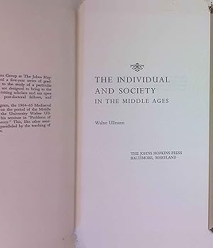 Image du vendeur pour The Individual and Society in the Middle Ages. mis en vente par books4less (Versandantiquariat Petra Gros GmbH & Co. KG)