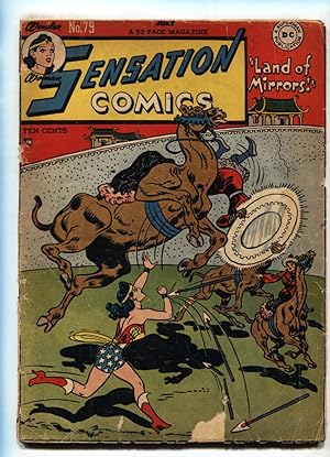 Bild des Verkufers fr Sensation Comics #79 Wonder Woman 1948 DC Golden Age comic book zum Verkauf von DTA Collectibles