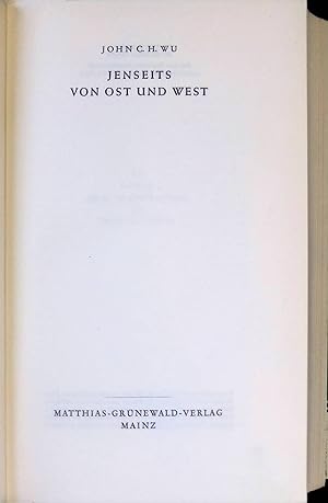 Seller image for Jenseits von Ost und West. for sale by books4less (Versandantiquariat Petra Gros GmbH & Co. KG)