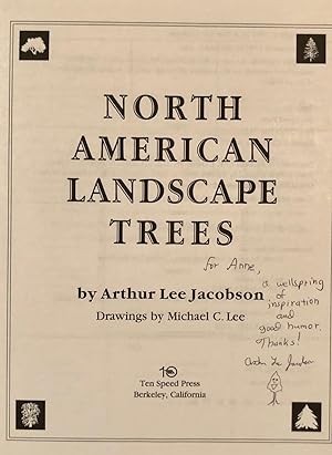 Seller image for North American Landscape Trees -- INSCRIBED copy for sale by Long Brothers Fine & Rare Books, ABAA