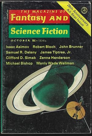 Bild des Verkufers fr The Magazine of FANTASY AND SCIENCE FICTION (F&SF): October, Oct. 1977 zum Verkauf von Books from the Crypt