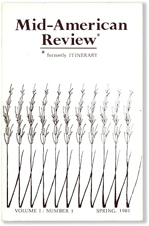 Seller image for MID-AMERICAN REVIEW Vol. 1, No. 1 for sale by Lorne Bair Rare Books, ABAA