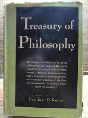 Seller image for TREASURY OF PHILOSOPHY for sale by The Book Abyss