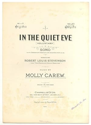 Immagine del venditore per [Sheet music]: In the Quiet Eve (Voluntary) - No. 2 in A Flat venduto da Between the Covers-Rare Books, Inc. ABAA