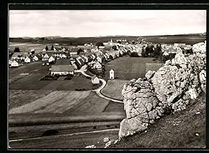Bild des Verkufers fr Ansichtskarte Donnstetten / Schwbische Alb, Ortsansicht aus der Vogelschau zum Verkauf von Bartko-Reher