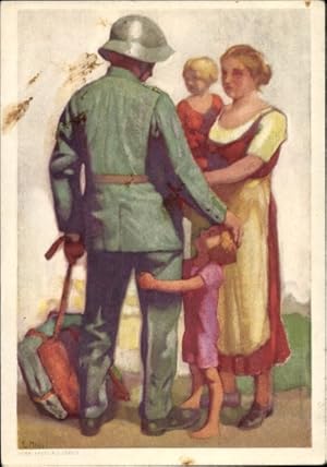 Ganzsache Künstler Ansichtskarte / Postkarte Hodel, E., Schweizer Bundesfeier 1929, Soldat beim A...