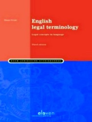 Seller image for Boom Juridische studieboeken - English legal terminology for sale by Collectors' Bookstore