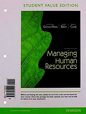 Seller image for Managing Human Resources for sale by Collectors' Bookstore