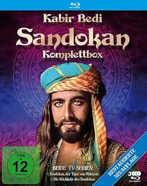 Bild des Verkufers fr Sandokan - Komplettbox, 3 Blu-ray (Resrored Version) zum Verkauf von moluna