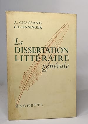 Seller image for La dissertation littraire gnrale for sale by crealivres