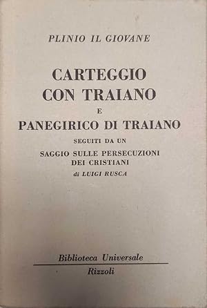 Seller image for Carteggio con Traiano for sale by librisaggi