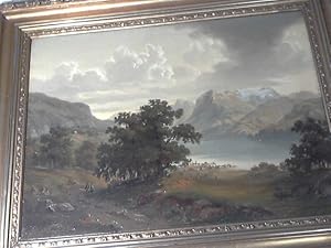 Carl Ludwig, sehr schönes Landschaftsbild , Öl auf Leinwand ( signiert, undatiert)