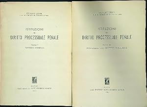 Bild des Verkufers fr Istituzioni di diritto processuale penale 2vv zum Verkauf von Librodifaccia