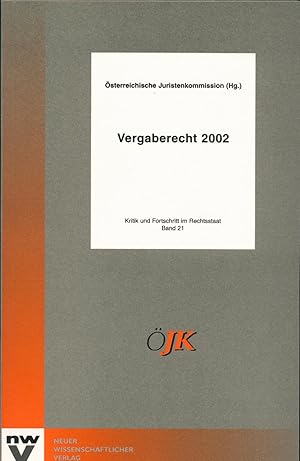 Immagine del venditore per Vergaberecht 2002 venduto da avelibro OHG