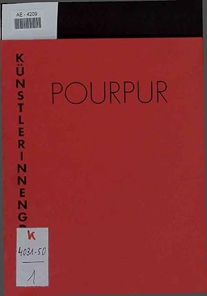 Imagen del vendedor de Pourpur 1996. a la venta por Antiquariat Bookfarm