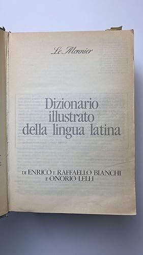 Seller image for Dizionario illustrato della lingua latina for sale by librisaggi