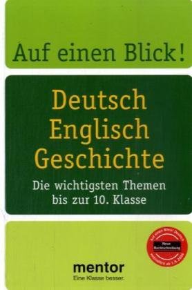 Seller image for Deutsch, Englisch, Geschichte Die wichtigsten Themen bis zur 10. Klasse for sale by Antiquariat Buchhandel Daniel Viertel